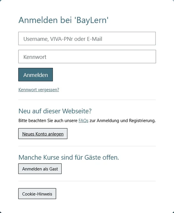 Login zu BayLern